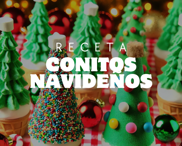 Conitos Navideños: Árboles de Navidad con Dulces