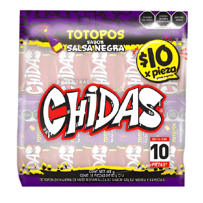 Totopos Salsa Negra - Chidas | Bolsa 10 pzas