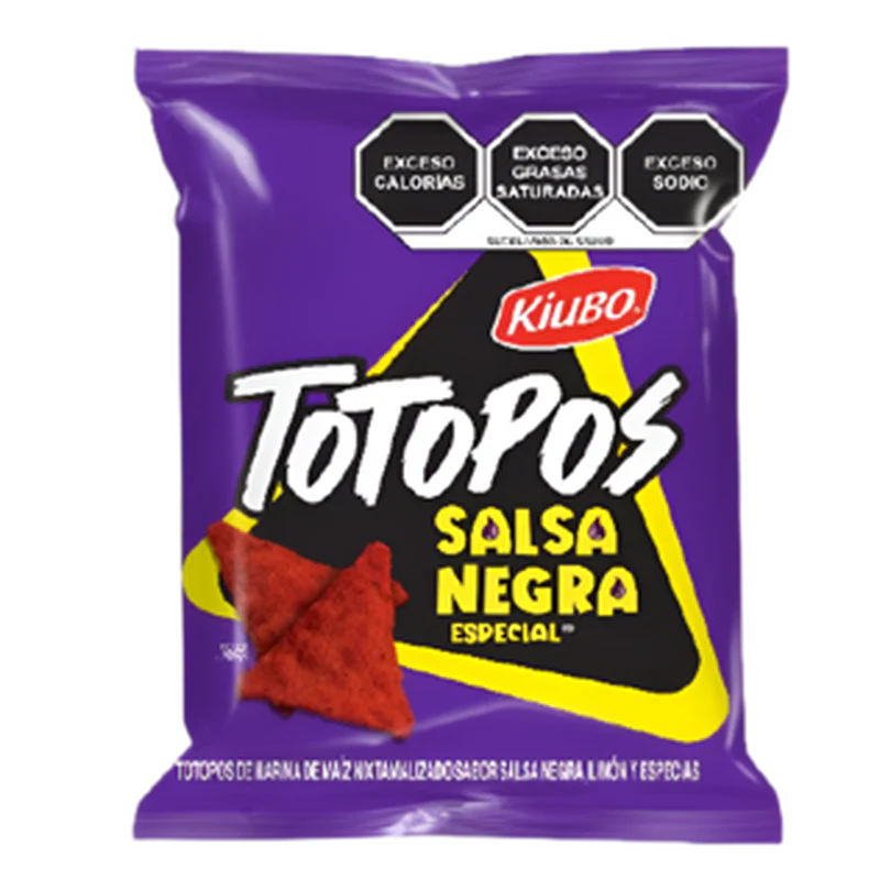 Totopos sabor Salsa Negra| Bolsa 10 pzas