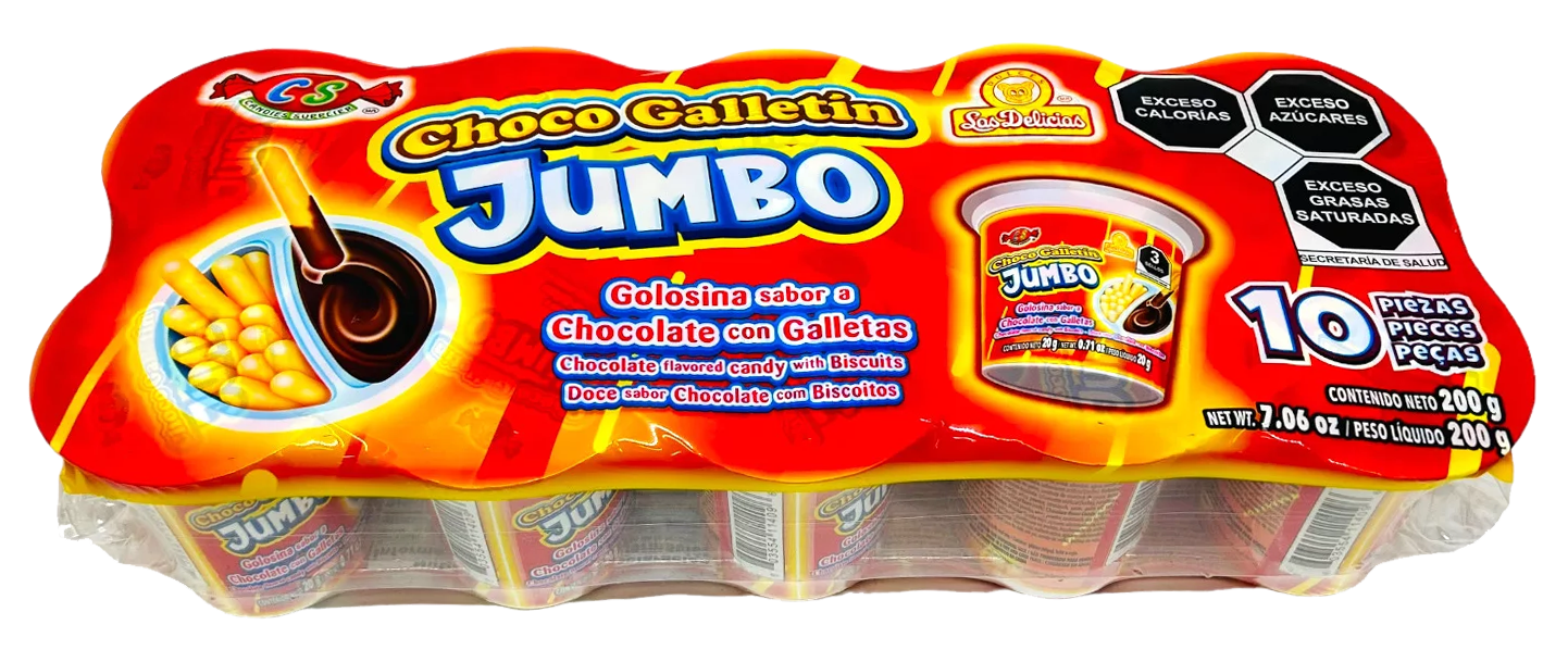 Chocogalletín Jumbo - Galletas con crema de chocolate | 10 pzas