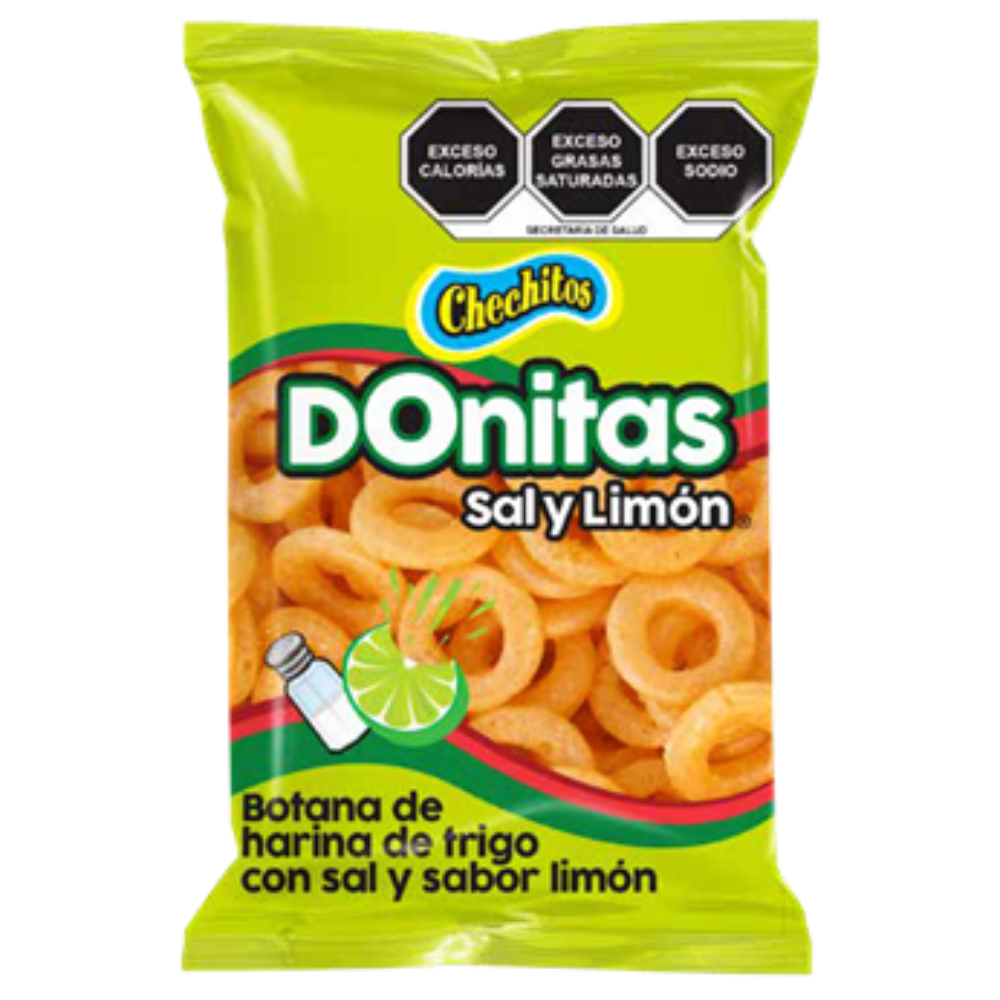 Donitas Sal y Limón con Salsa | Bolsa Mediana 25 pzas