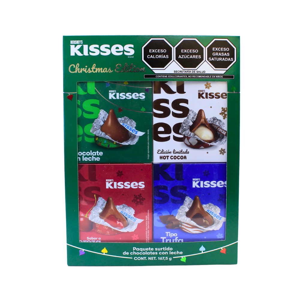 Hershey's Kisses Edición Navidad | Chocolate Surtido 167.5 g