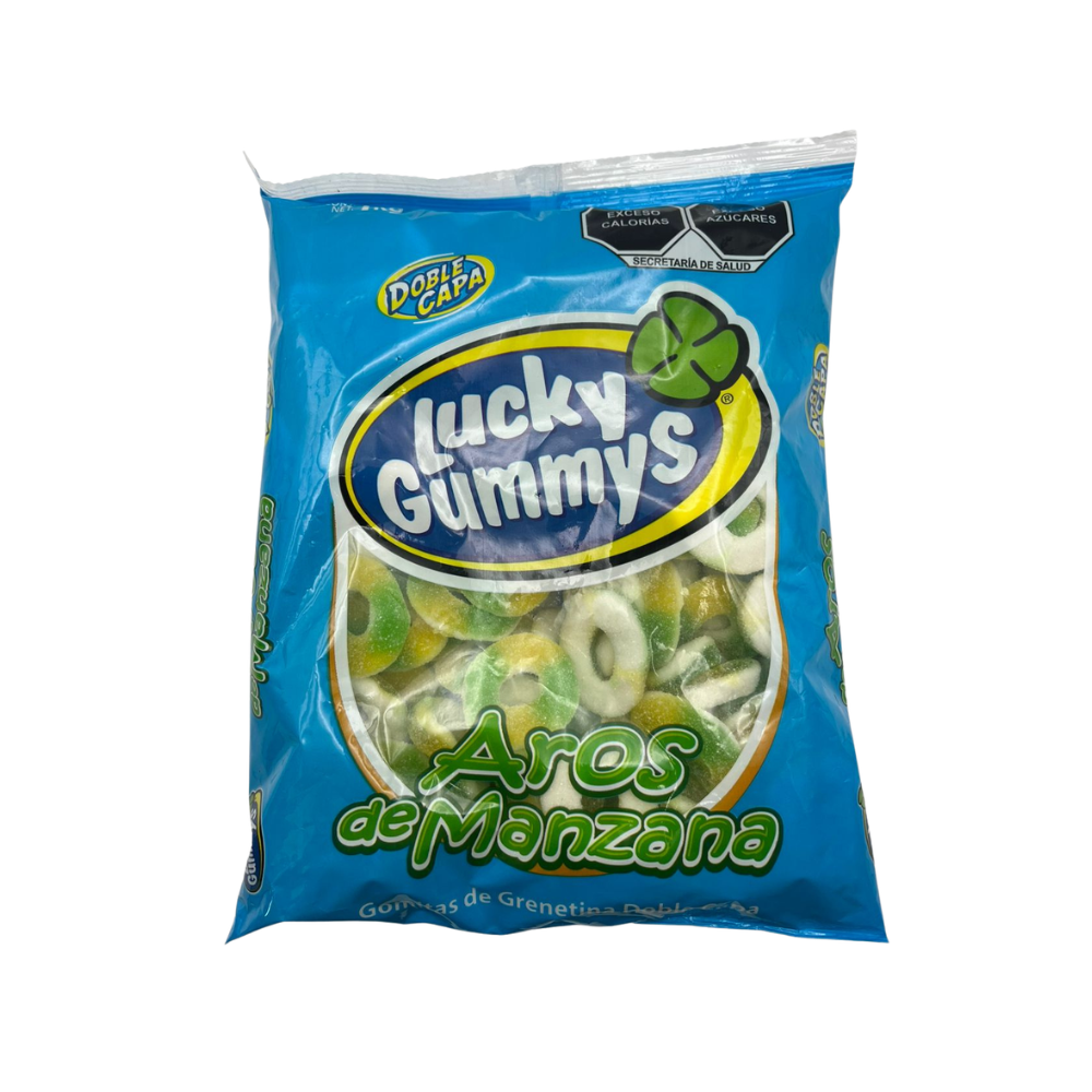 Gomitas Aros de Manzana - Lucky Gummy | Bolsa 1 kg