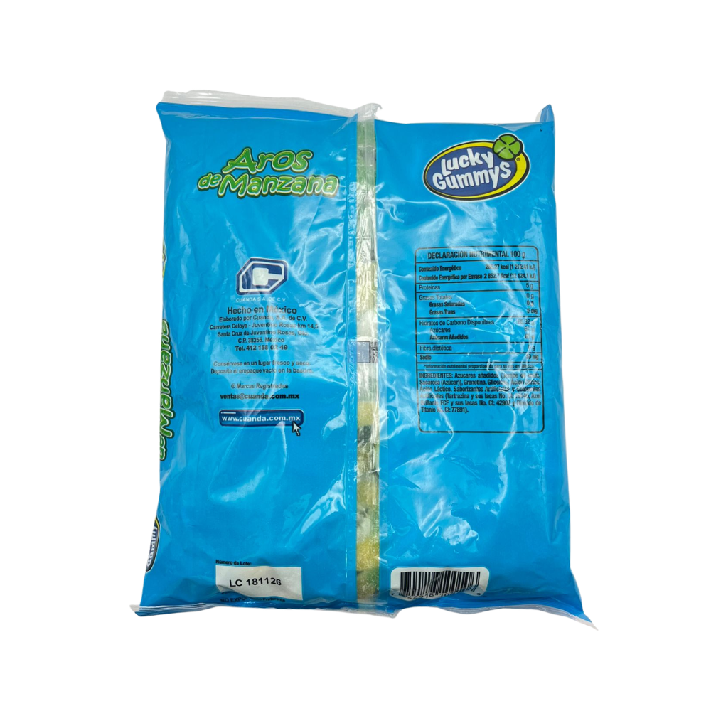 Gomitas Aros de Manzana - Lucky Gummy | Bolsa 1 kg