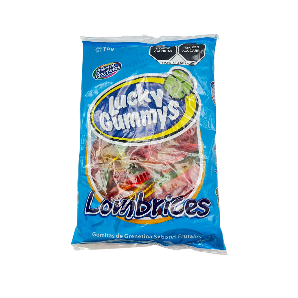 Gomitas Lombrices - Lucky Gummy | Bolsa 1 kg