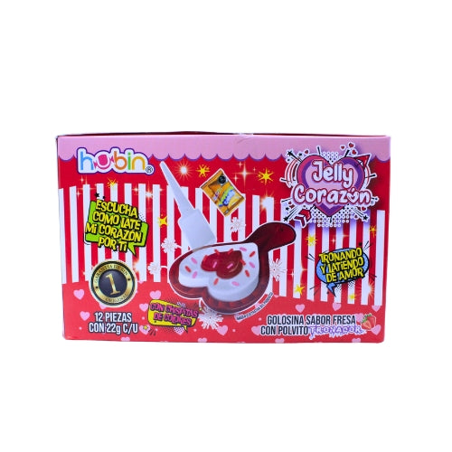 Jelly Corazón Hubin Caja 12 pzas
