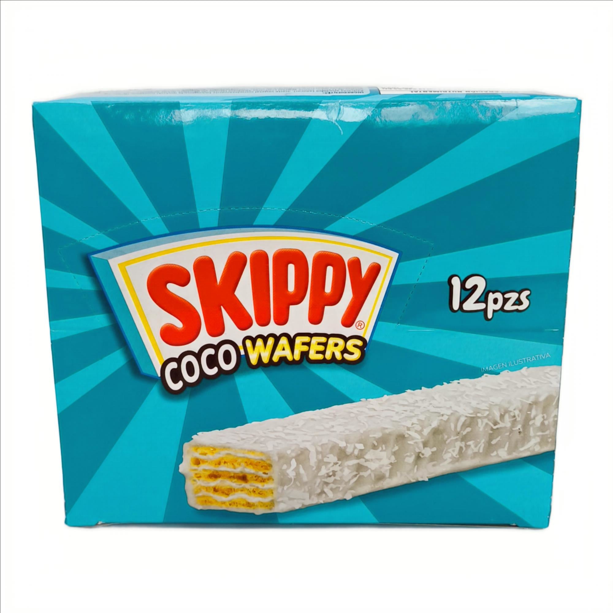 Galletas Skippy Coco Wafer | Caja con 12 pzas