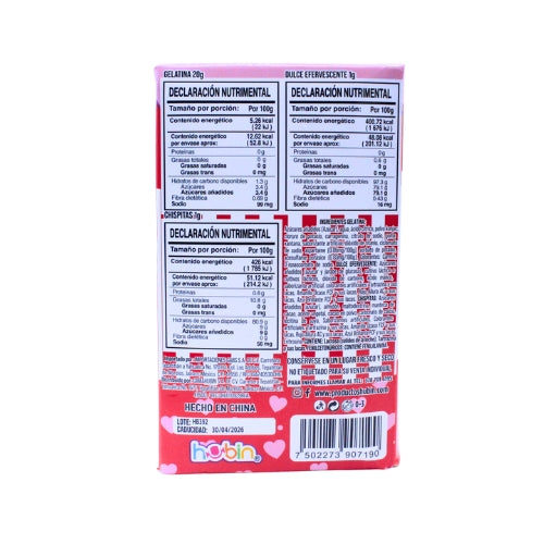Jelly Corazón Hubin Caja 12 pzas