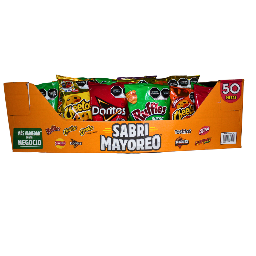 Botanas Surtidas Sabritas - Sabri Mayoreo | Caja 50 pzas 2.09 kg
