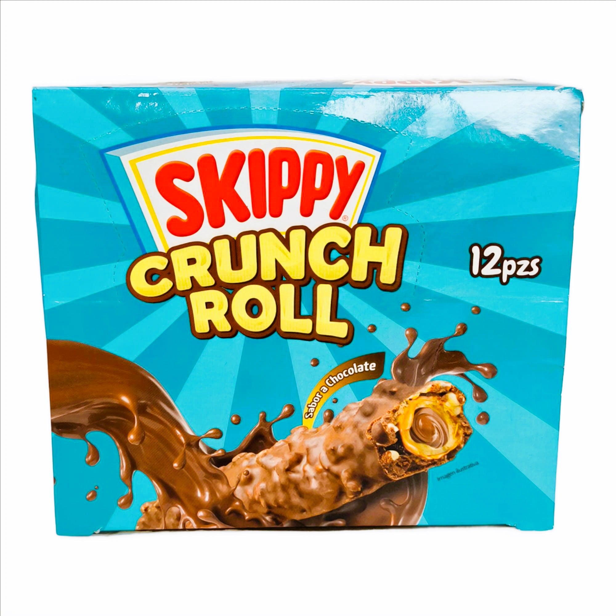 Galletas Skippy Crunch Rolls Chocolate | Caja con 10 pzas