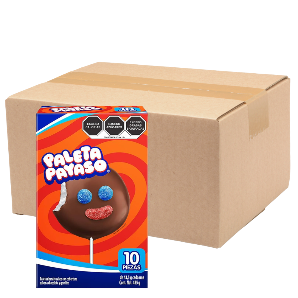 Paleta Payaso Ricolino | Caja Master con 12 cajas
