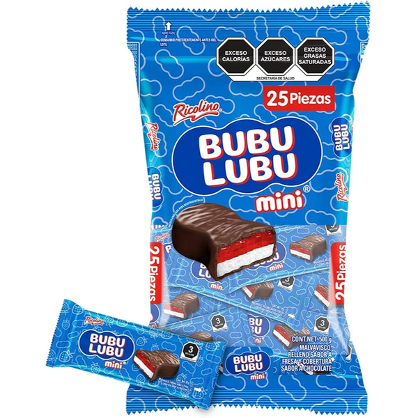 Bubulubu Mini Ricolino | Bolsa 25 Pzas