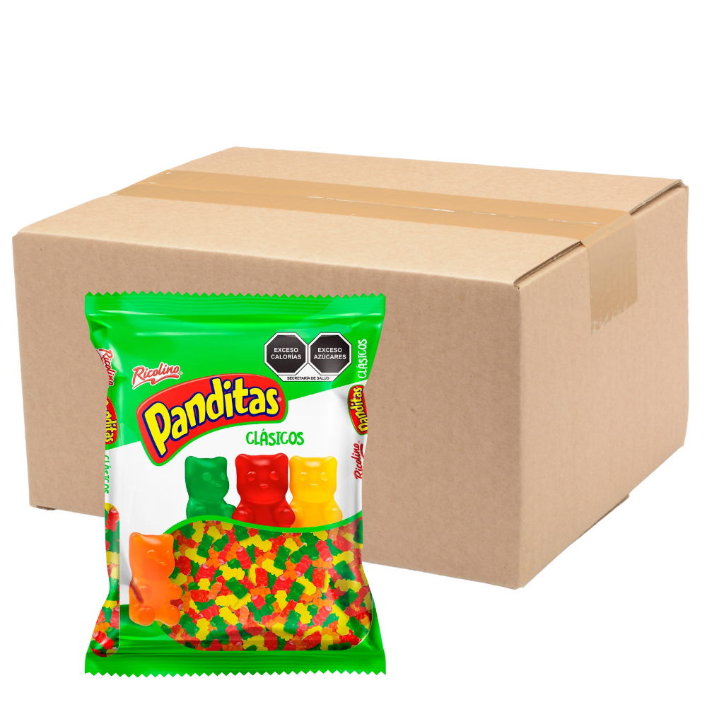 Gomitas Panditas Clásicos Ricolino | Caja Master con 10 Bolsas