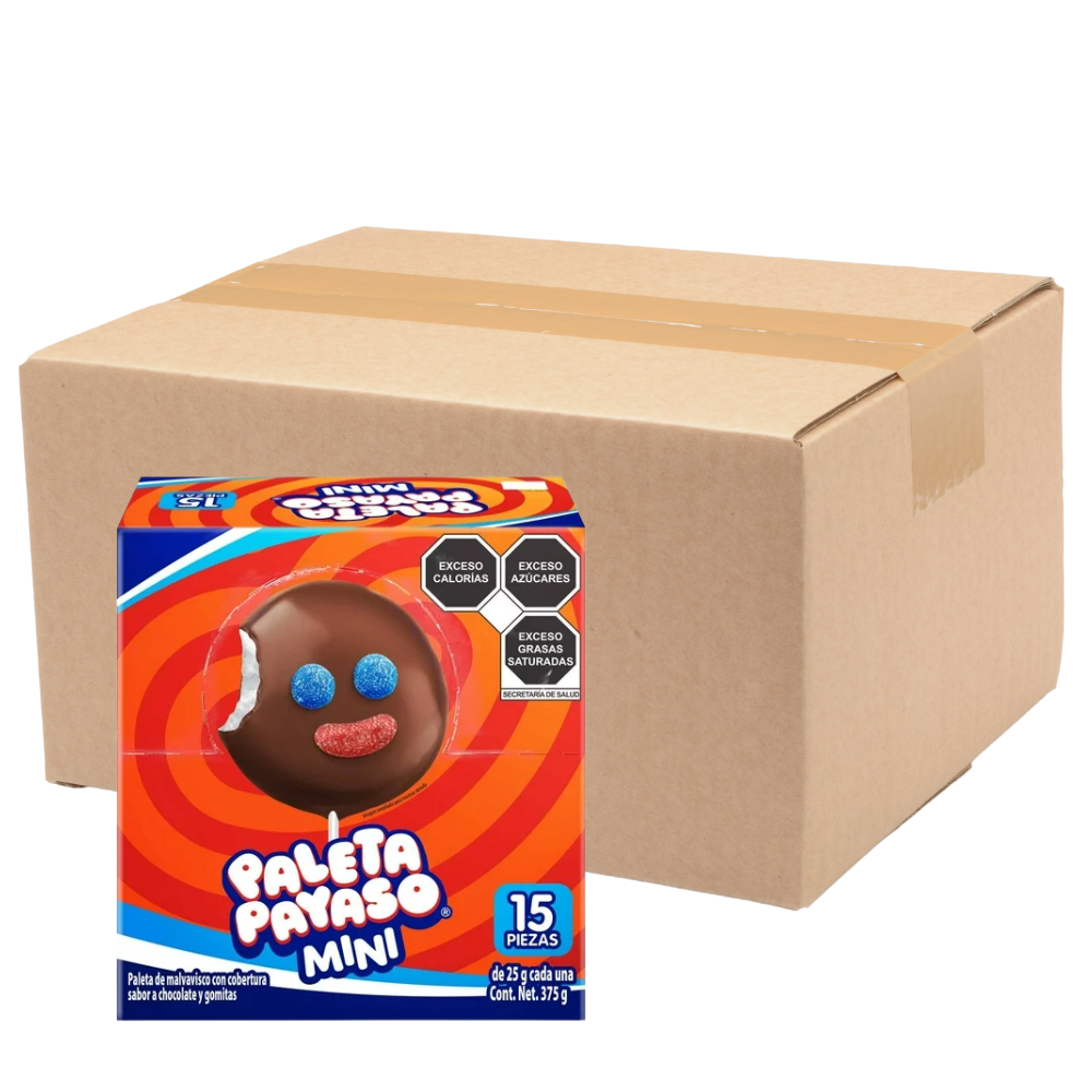 Paleta Payaso Mini Ricolino | Caja Mayoreo