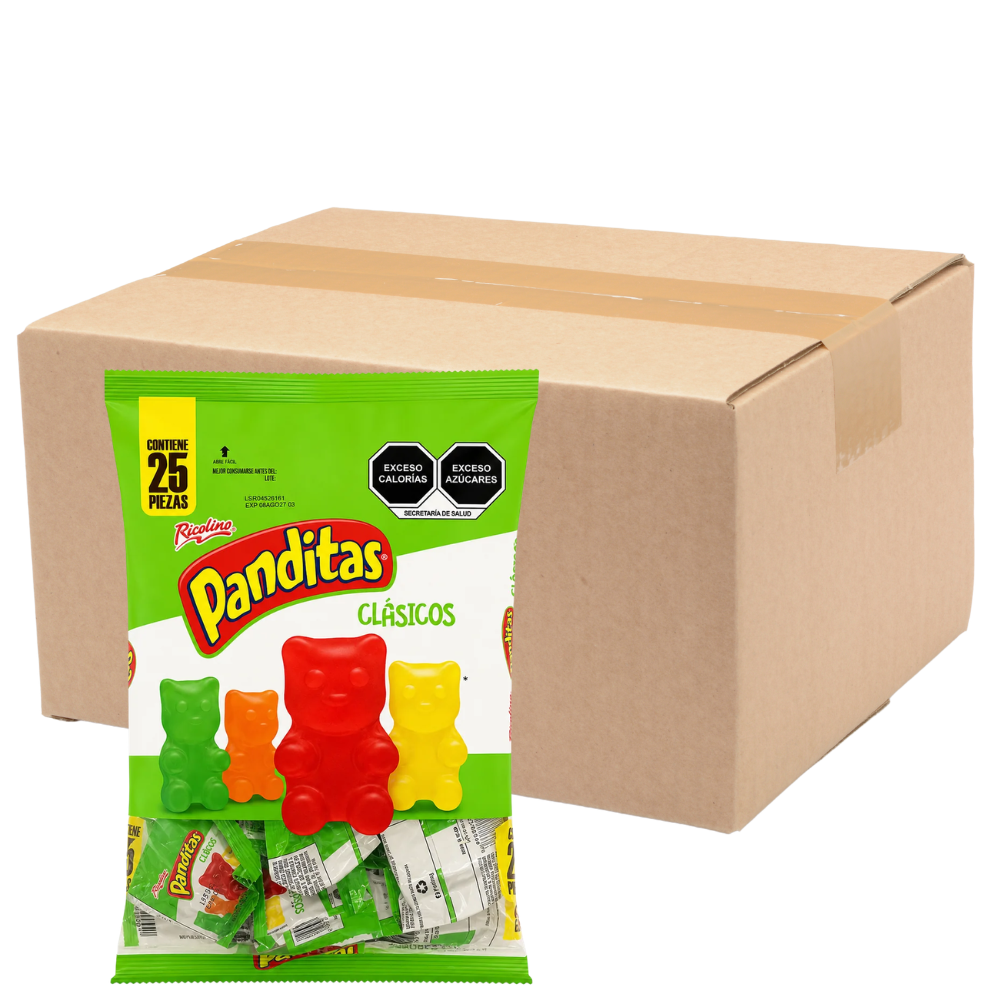Gomitas Panditas Mini Ricolino | Caja Mayoreo