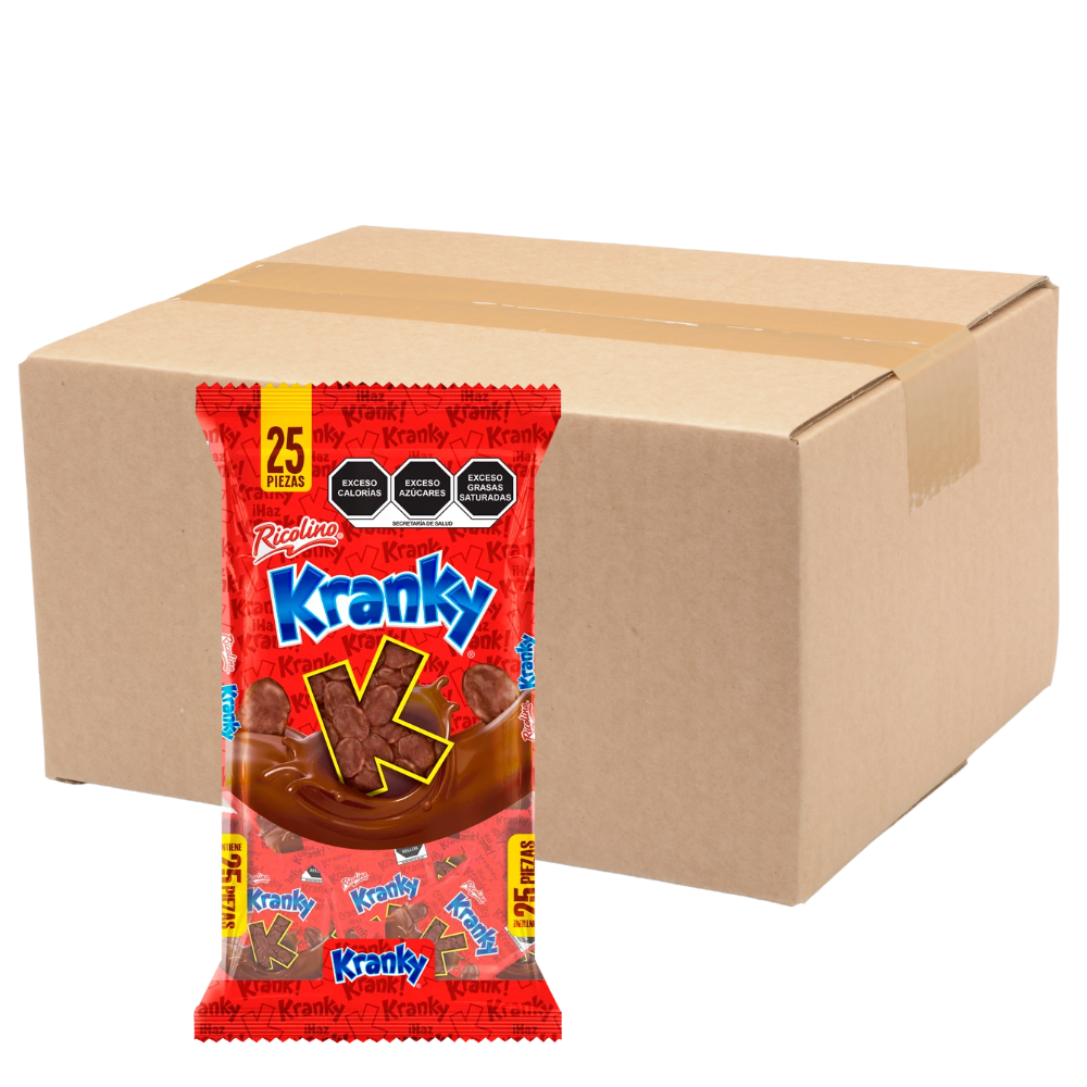 Chocolate Kranky Mini Ricolino | Caja Mayoreo