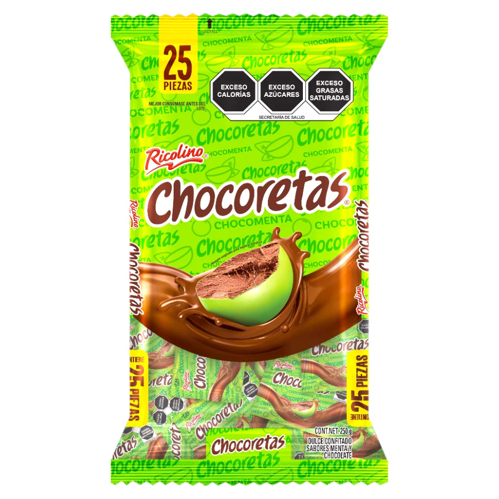 Chocoretas Mini Ricolino | Bolsa 25 Pzas