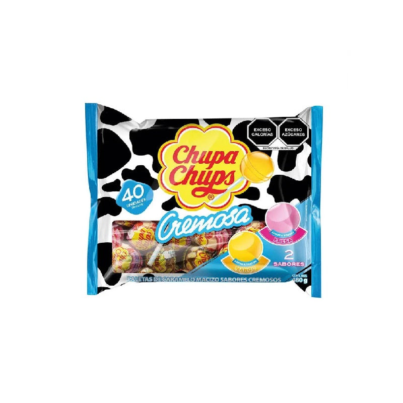 Paleta Chupa Chups Cremosa Yoghurt 40 pz