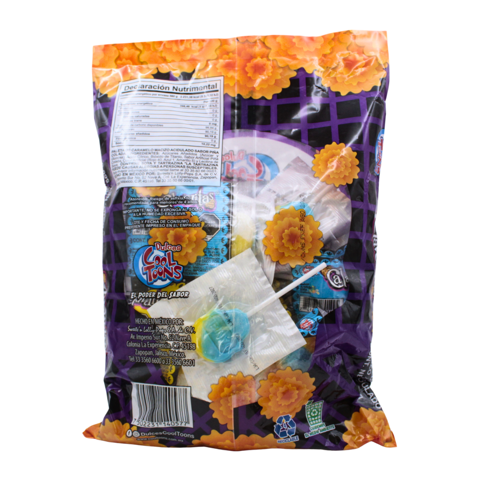 Paletas Cool Tons Calaveritas | Bolsa 40 pzas