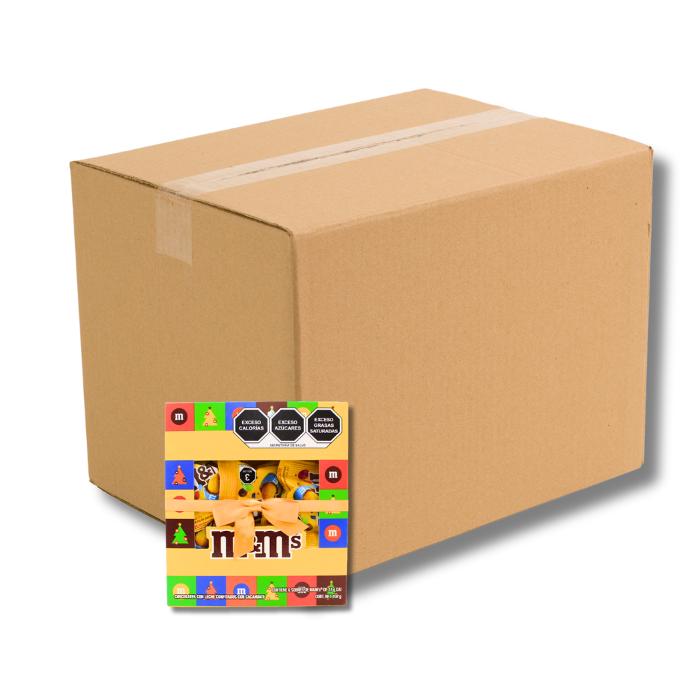 Caja semi mayoreo de 12 cajitas de navidad para regalo de 45 g cada una. Envíos a todo México