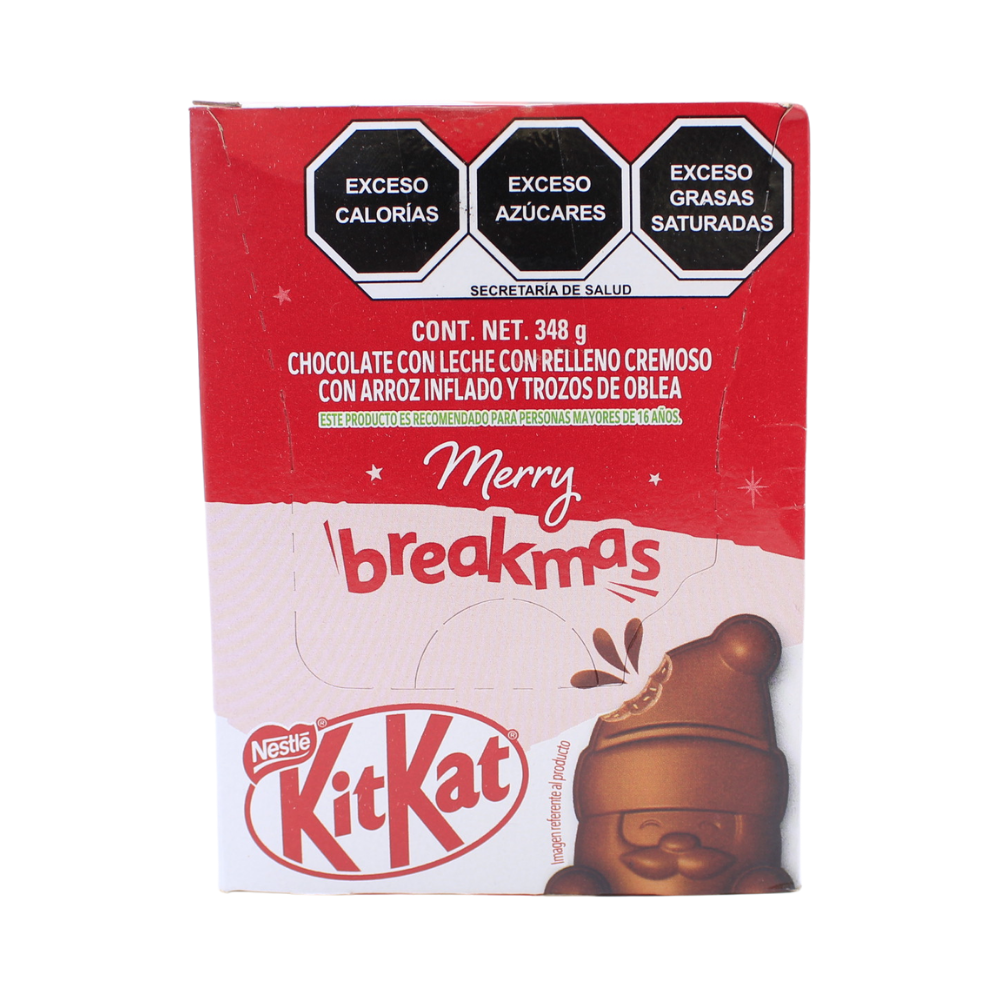 Caja navideña chocolate Kit Kat merry breakmas