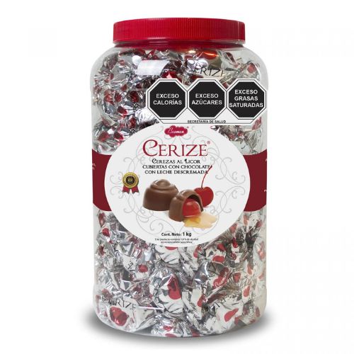 Chocolates rellenos de cerezas al licor. Cerize 1 kg. Chocolates bremen