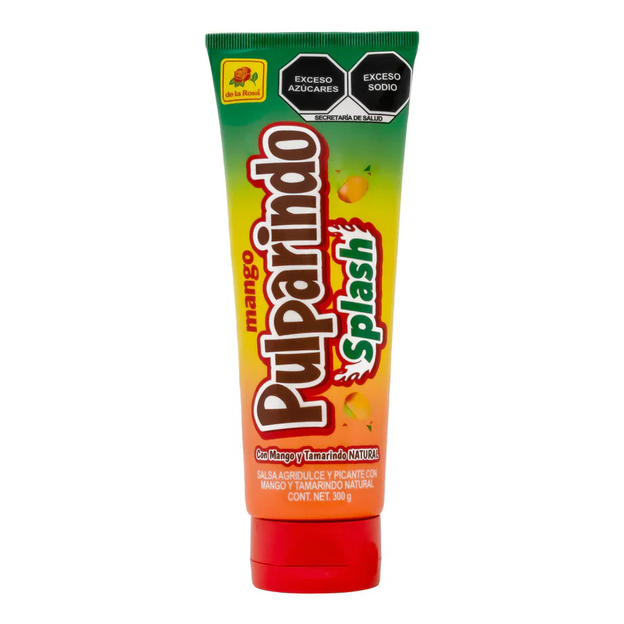 Imagen de productos De La Rosa, como dulces tradicionales mexicanos, incluyendo opciones como mazapanes, pulpas, caramelos, gomitas, malvaviscos, paletas, bombones y chocolates, en diversas presentaciones individuales o en bolsa, con empaques coloridos característicos de la marca.