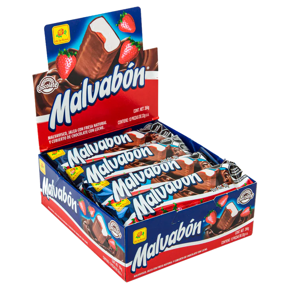 Imagen de productos De La Rosa, como dulces tradicionales mexicanos, incluyendo opciones como mazapanes, pulpas, caramelos, gomitas, malvaviscos, paletas, bombones y chocolates, en diversas presentaciones individuales o en bolsa, con empaques coloridos característicos de la marca.