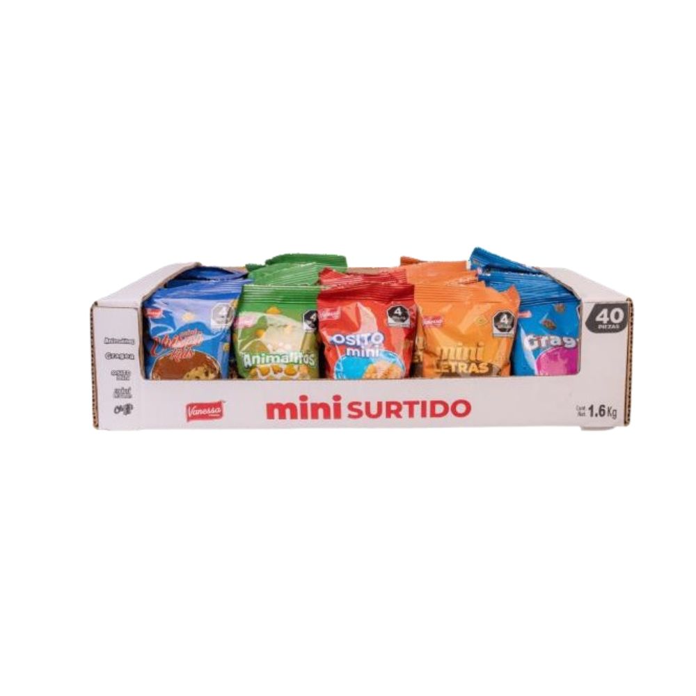 Mini Surtido Galletas Vanessa | Caja 40 pzas