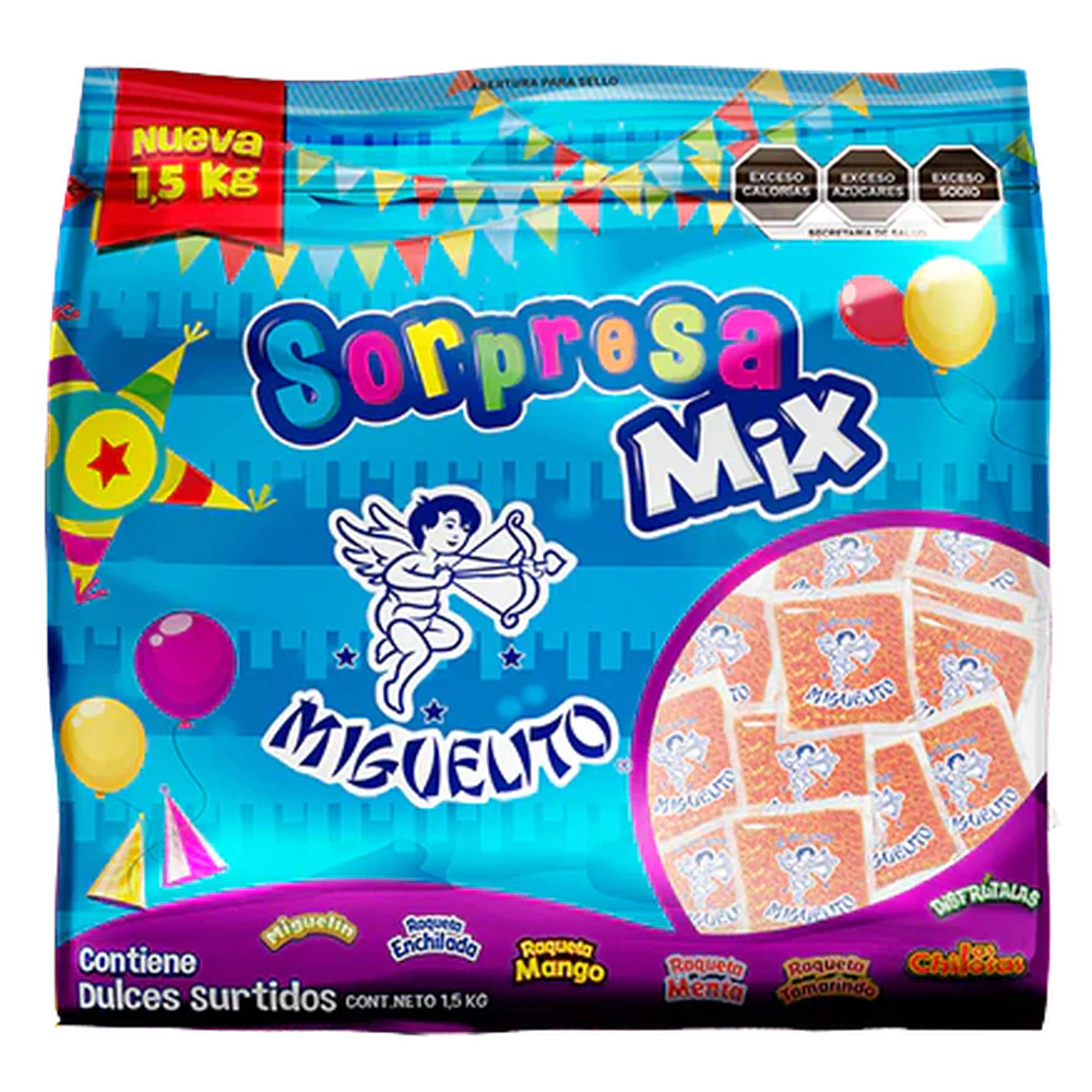 Piñatero Miguelito | Dulces Surtidos | Bolsa 1.5 kg