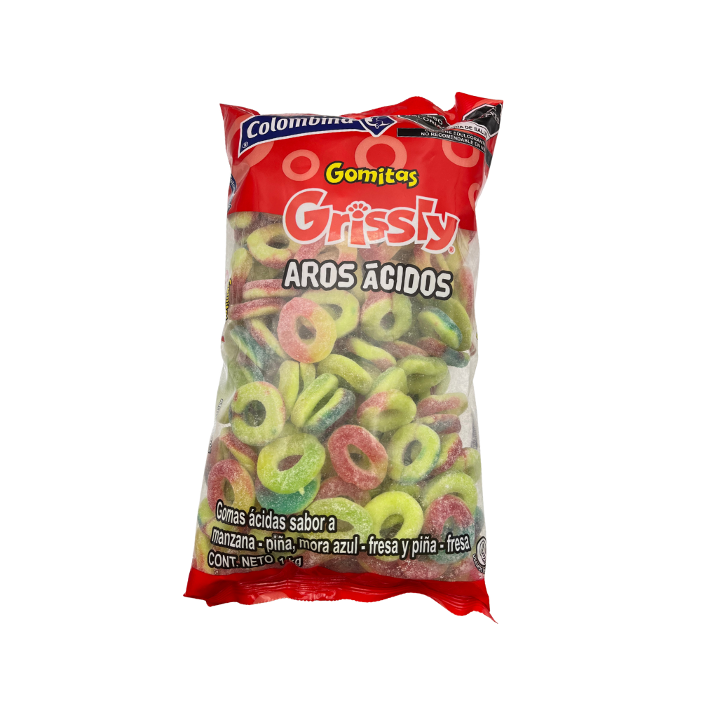 Gomitas Grissly Aros sabor Frutas | 1 kg