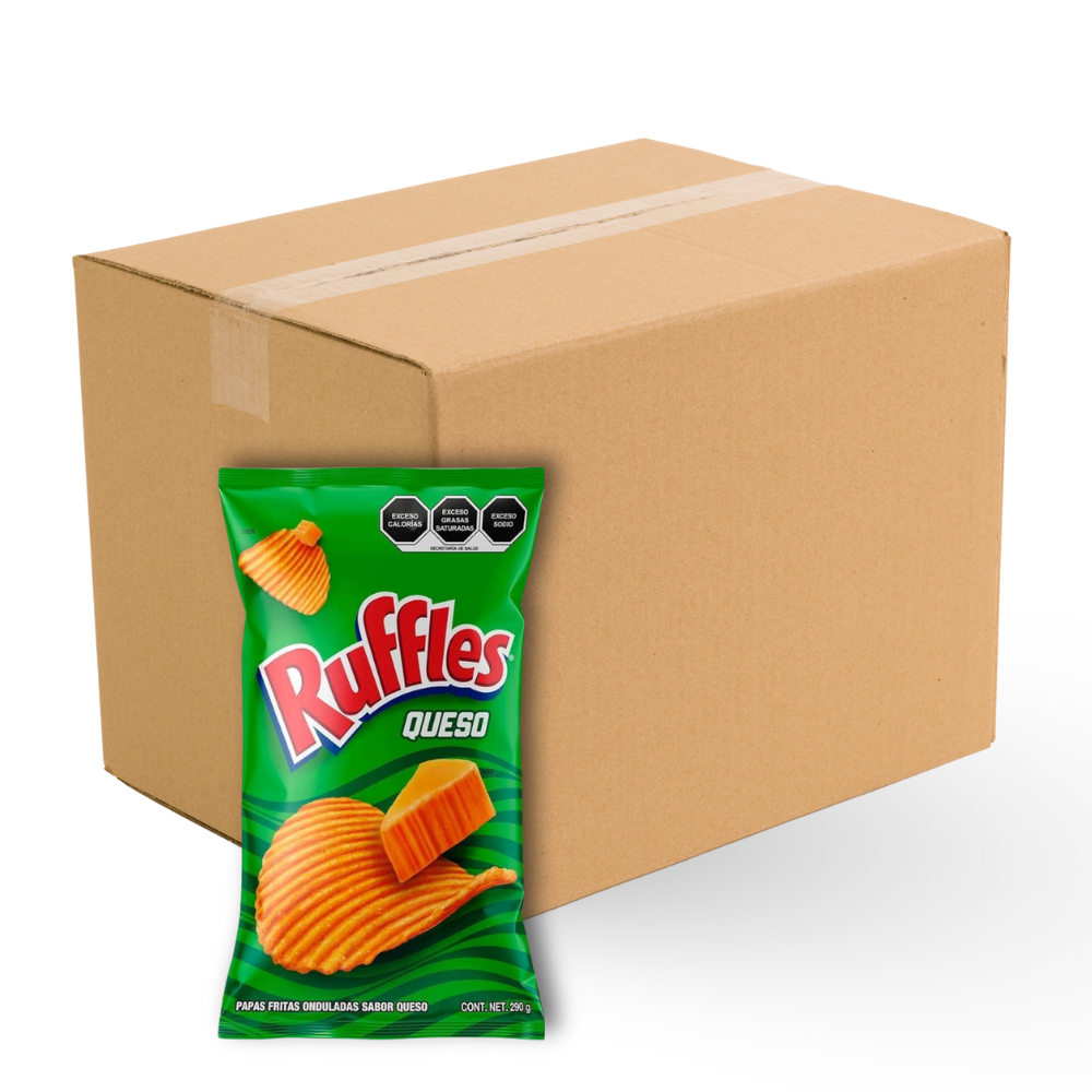 Ruffles Queso 31 g | Caja 60 pzas