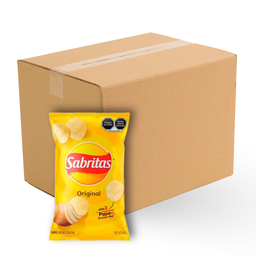 Sabritas Papas Clásicas 26g | Caja 60 pzas
