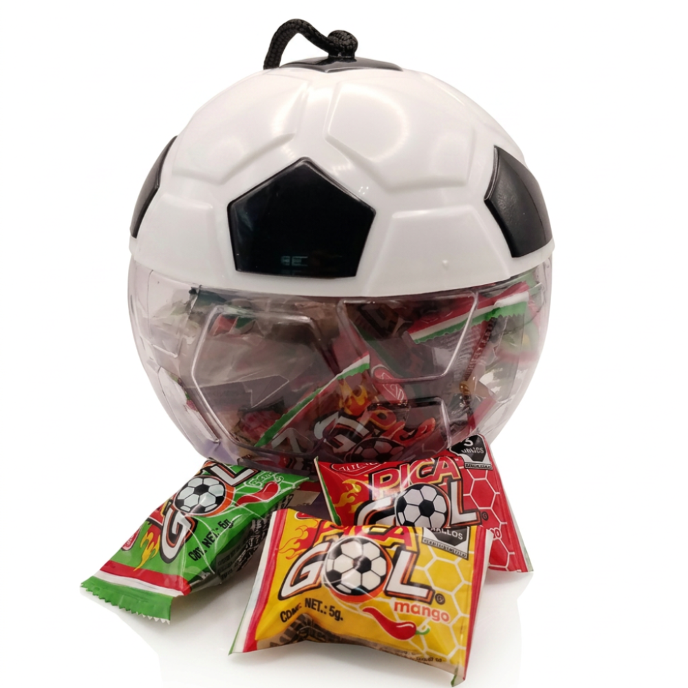 Dulce Confitado Pica Gol La Alteña Balón Futbol Con 15 Pzas