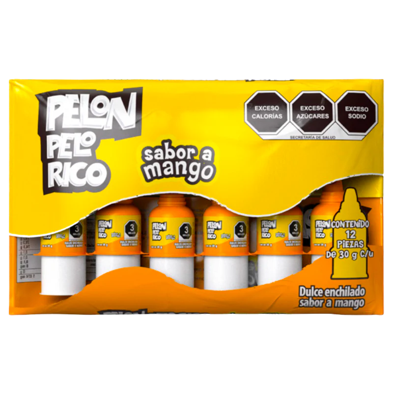 Pelón Pelo Rico - Mango | 12 pzas 360 g