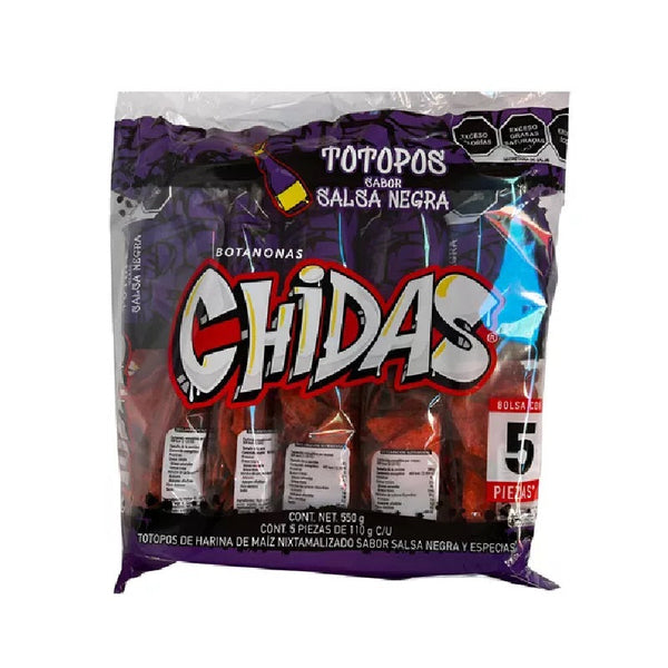Fritura Chidas Totopo Salsa Negra 5 pz