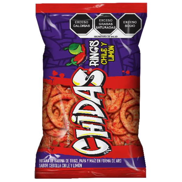 Frituras Aros Chile y Limón - Chidas | Bolsa 10 pzas