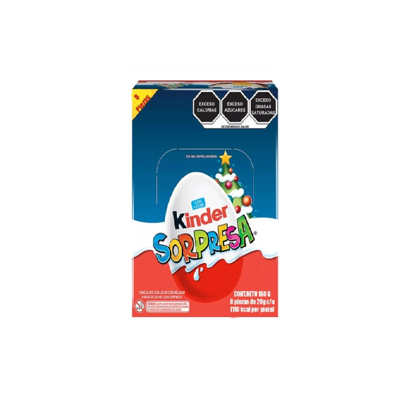 Huevito Kinder Sorpresa Navidad 8 pz