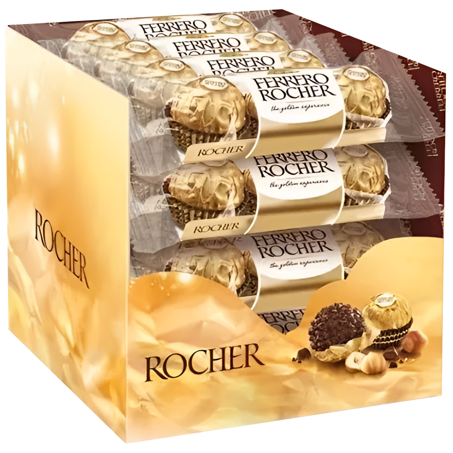 chocolate ferrero rocher 16pz de 3 uni