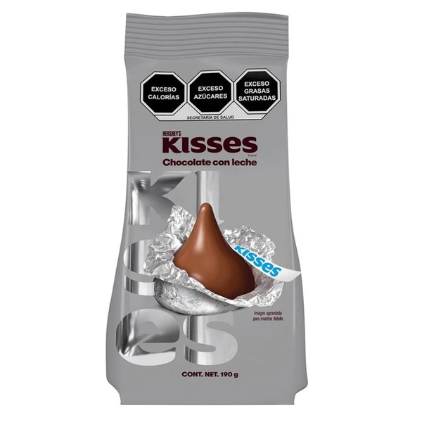 CHOCOLATE HERSHEYS KISSES LECHE | BOLSA 190 GR