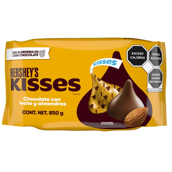 CHOCOLATE HERSHEYS KISSES ALMENDRAS | BOLSA 850 GR