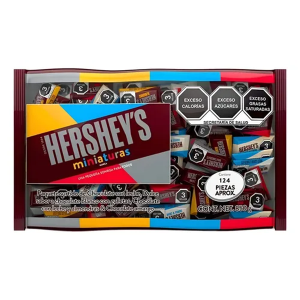 CHOCOLATE HERSHEYS MINIATURA SURTIDO | BOLSA 850 GR