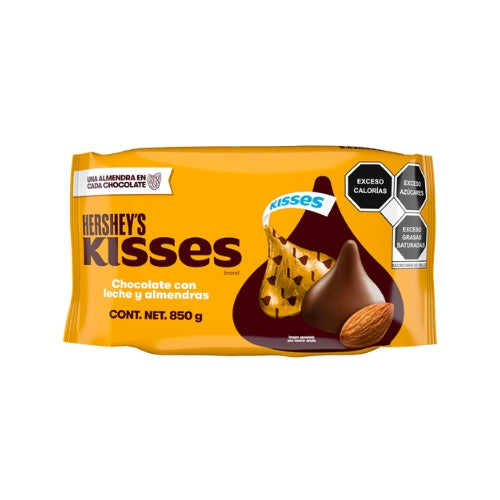 Bolsa de 850 g de kisses con almendra. Envíos a todo México