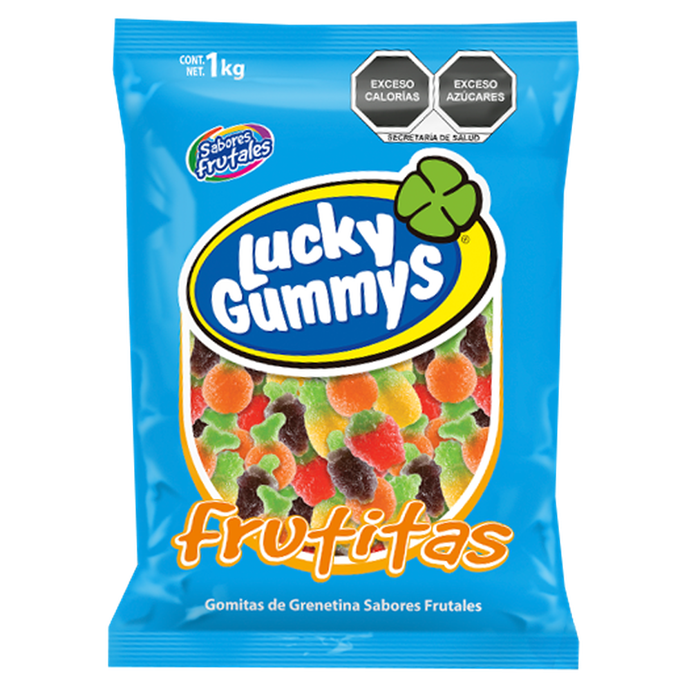 Gomitas Lucky Gummys | Frutitas 1 kg | Caja con 8 Bolsas