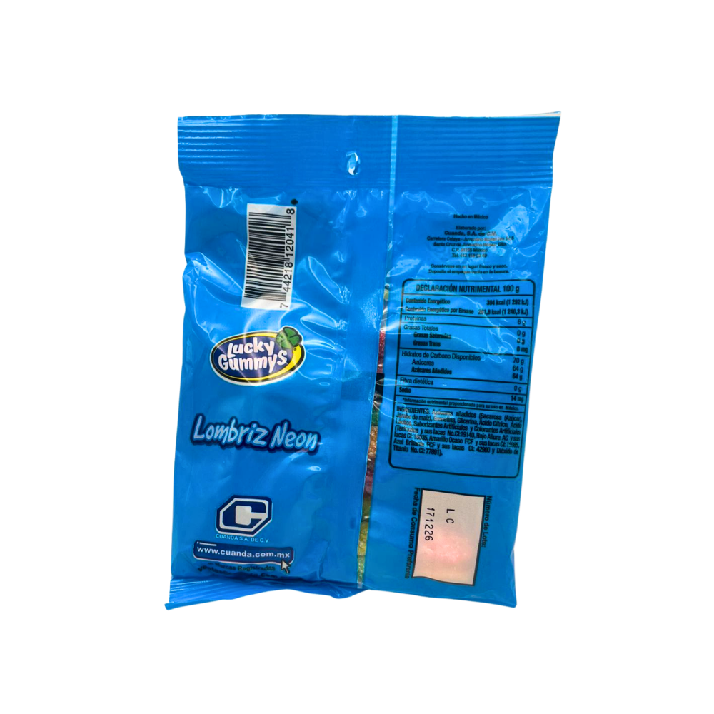 Gomitas Lucky Gummy Frutitas suaves y dulces con presentación en bolsa de 96 g.