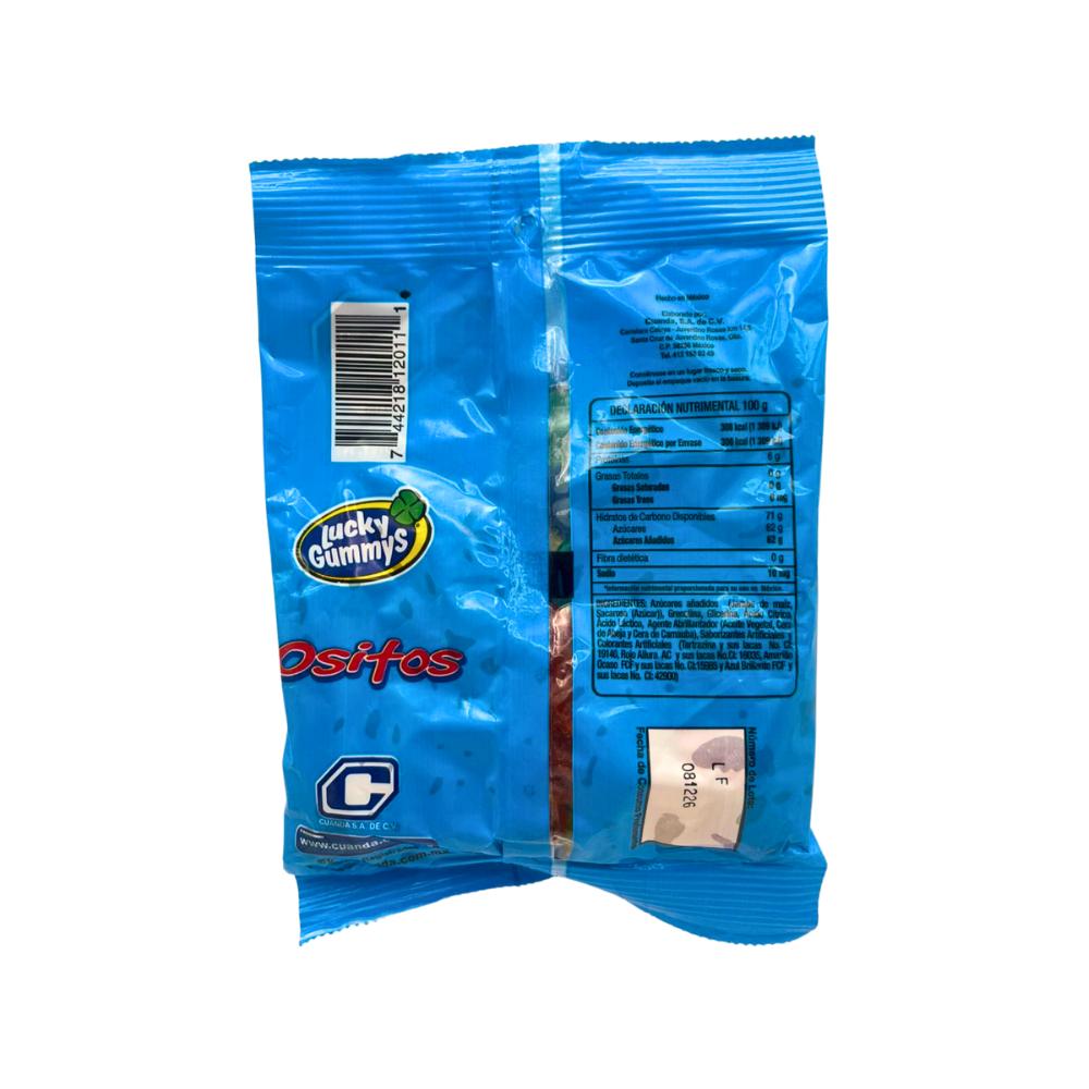 Gomitas Lucky Gummy Ositos suaves y dulces con presentación en bolsa de 100 g.