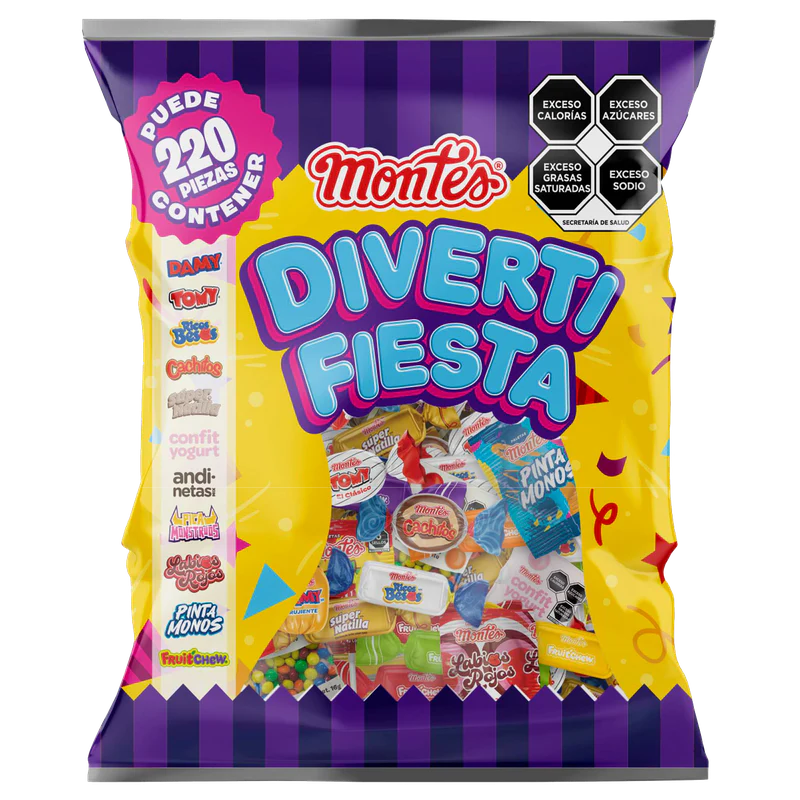 paletas, caramelos suaves y chiclosos de la amrca Montés, de entrega a todo México a través de la tienda en línea Dulcería Ragón. Dulces a domicilio al mejor precio.