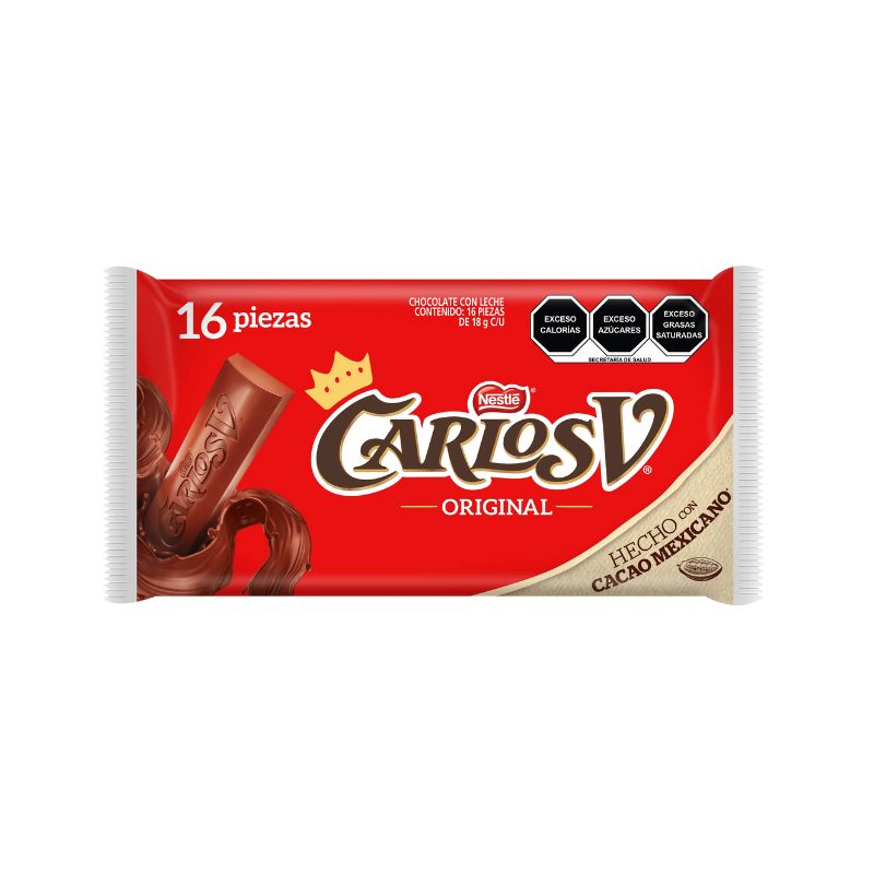 Chocolate Carlos V suizo 16 pz