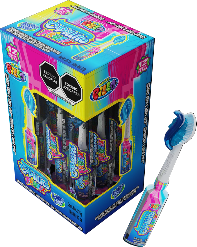 Dulce C-Pillito Frutix Relleno Frutal | Bolsa 12 pzas