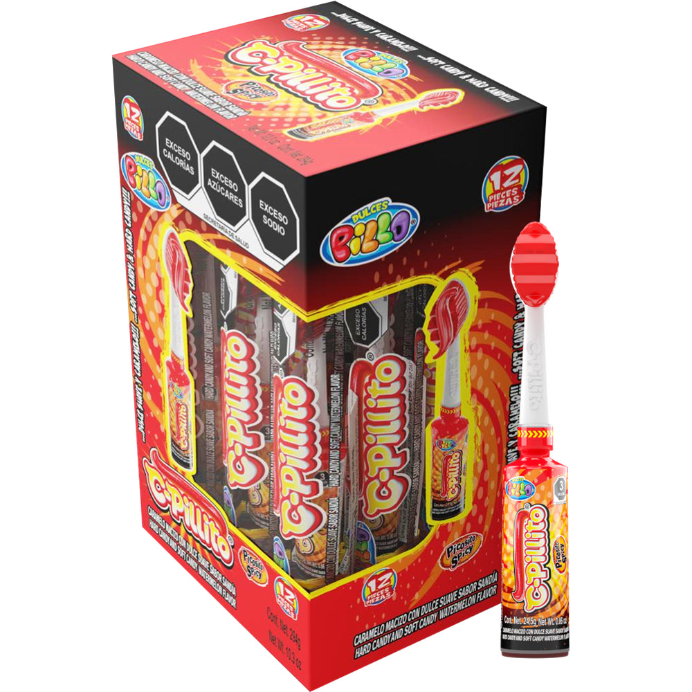 Dulce C-Pillito Relleno Picosito | Caja 12 pzas